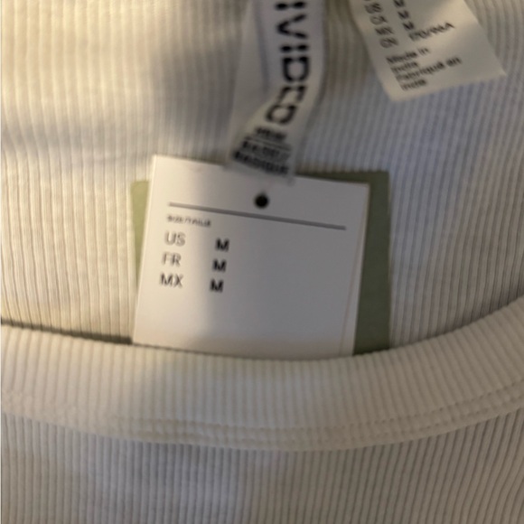 H&M White Ribbed Crop Top - Picture 2 of 2